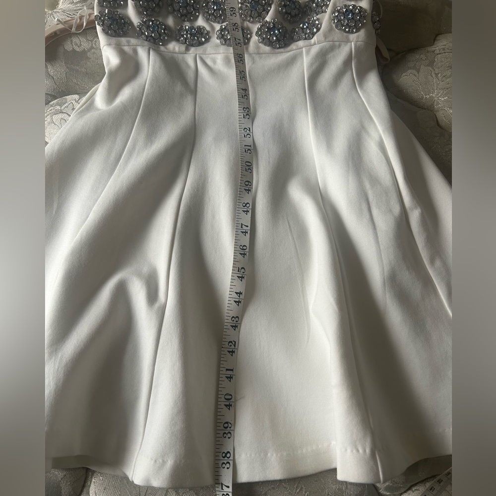 MAJORELLE Mackie Embellished White Mini Dress - Picture 10 of 11